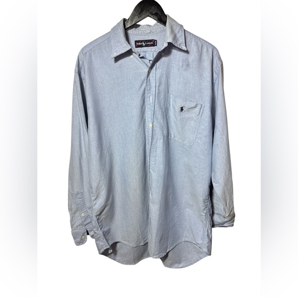 Ralph Lauren Buttondown Shirt Blue Men Size M - Picture 1 of 9